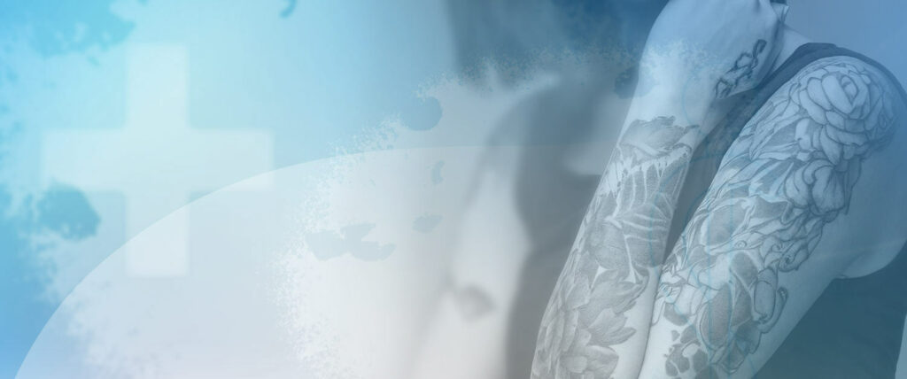 Hintergrund Tattoo Frau Nahaufnahme
